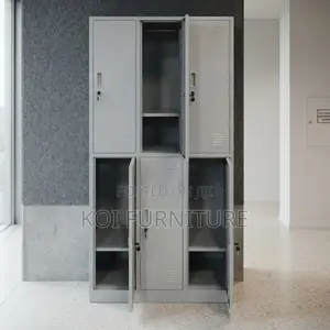 Office Cabinet; 6 Drawers Stainless Steel Modern Storage Cabinets
