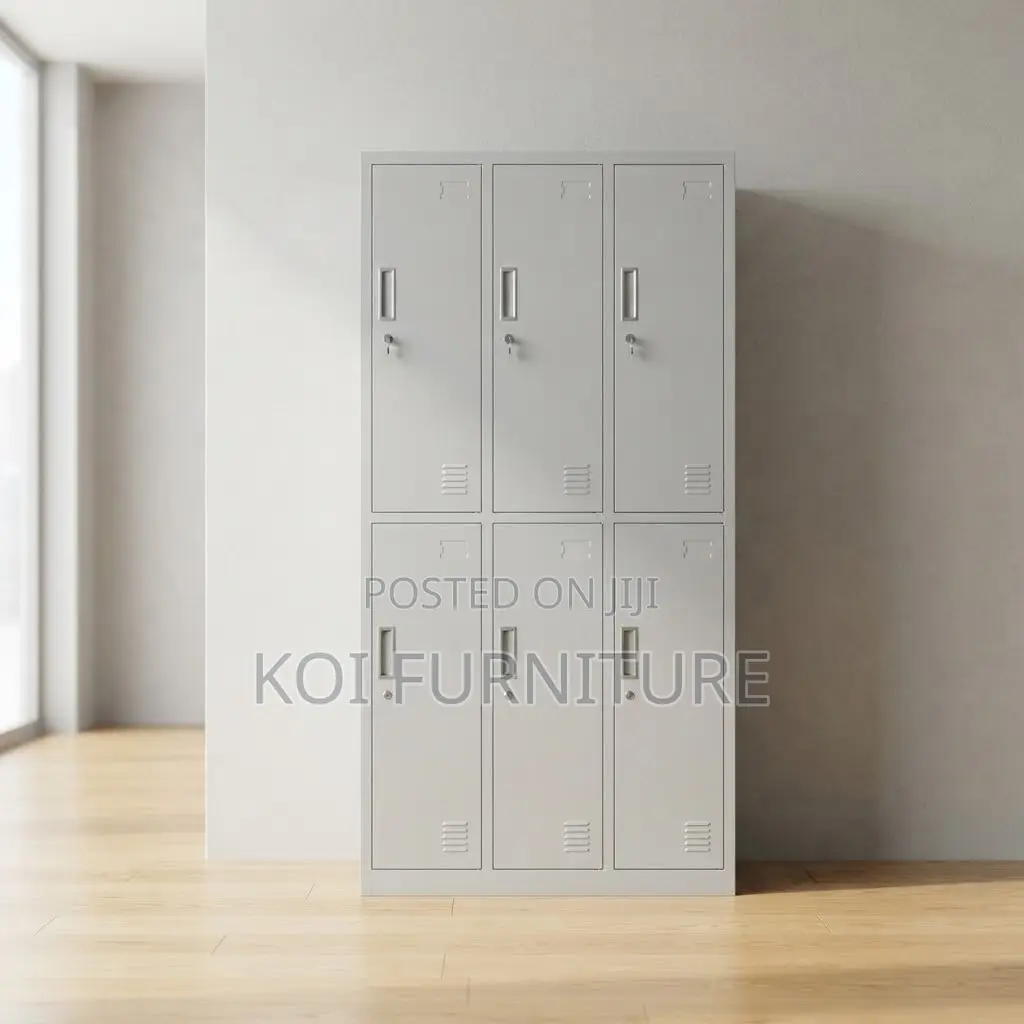 Office Cabinet; 6 Drawers Stainless Steel Modern Storage Cabinets
