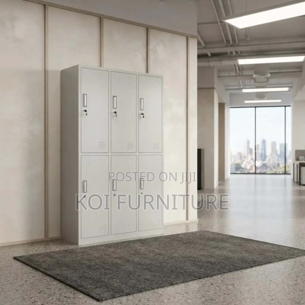 Office Cabinet; 6 Drawers Stainless Steel Modern Storage Cabinets
