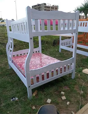 Premium White Wooden Bunk Bed Frame