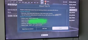 Samsung 43"inches Crystal UHD Smart TV (UA43TU8000) - Clean Condition