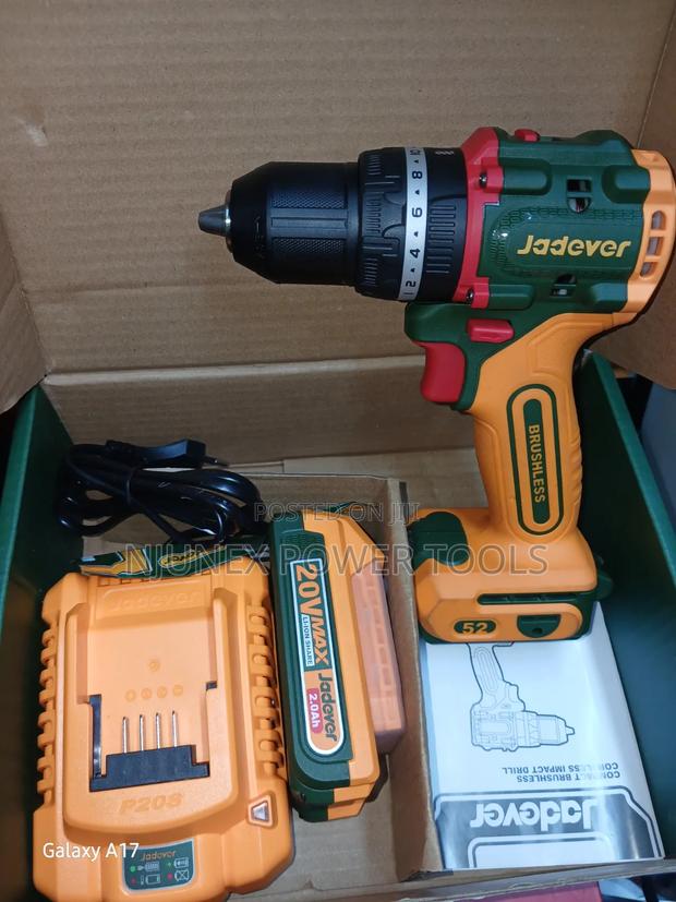 Jadever 20V Compact Brushless Cordless Impact Drill (Model JDCDP5281), - thumbnail 2