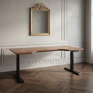 Office Desk; 1.4 Meter 
Ergonomic L-Shaped Electric Standing Desk