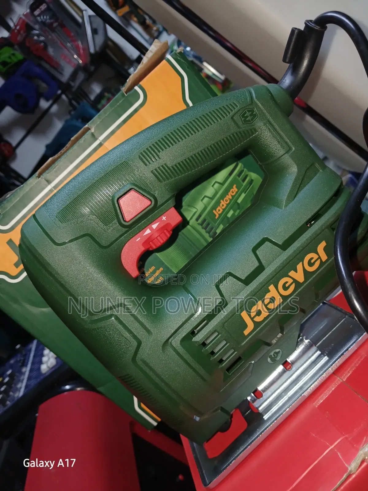 Jadever 20V Cordless Jigsaw (Model JDLS1565).