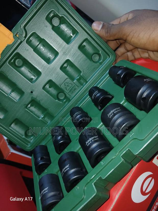 Jadever 10-Piece 1/2" Drive Deep Impact Socket Set - thumbnail 2