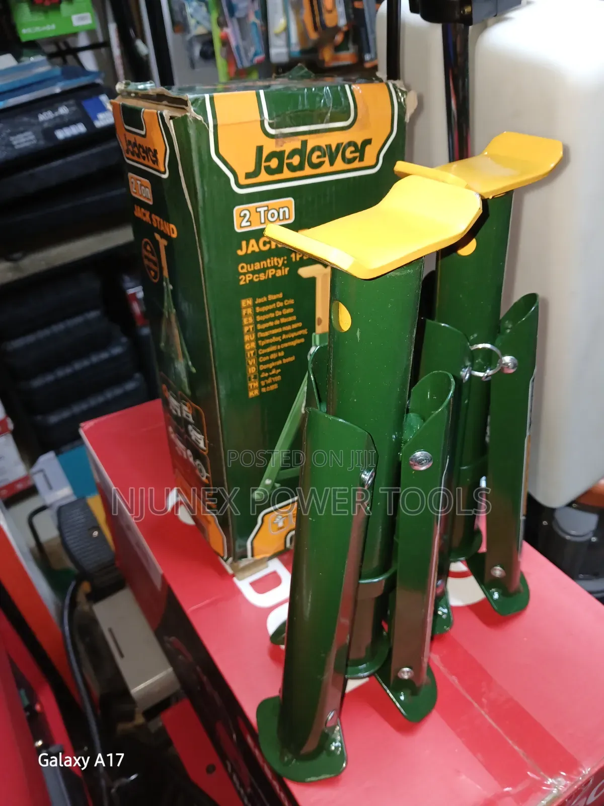 Jadever 2-Ton Ratchet-Type Jack Stands (Model JDHJ3502)