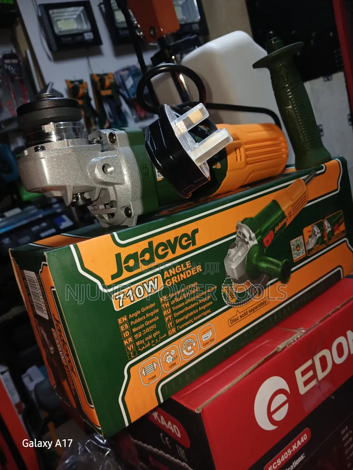 Jadever 710W Angle Grinder Green and Yellow