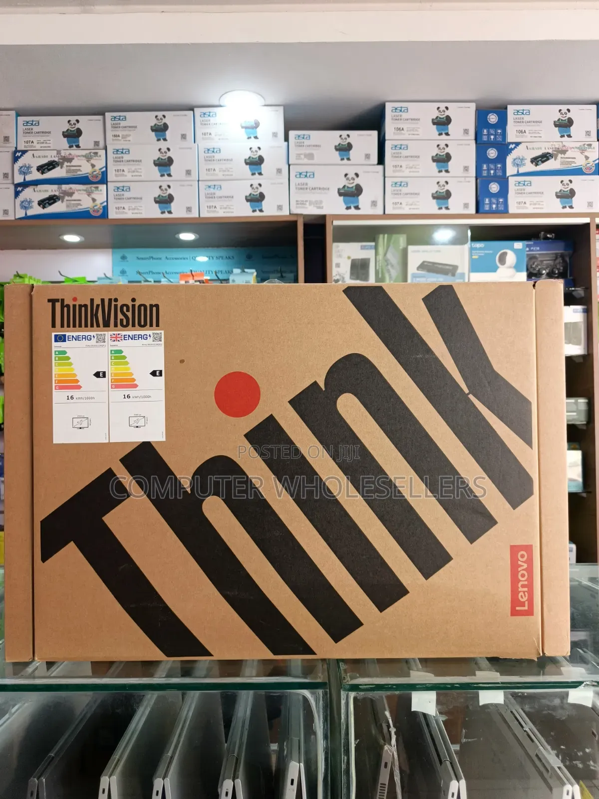 Boxed Lenovo ThinkVision 24" Frameless Monitor , With a Phone Handle