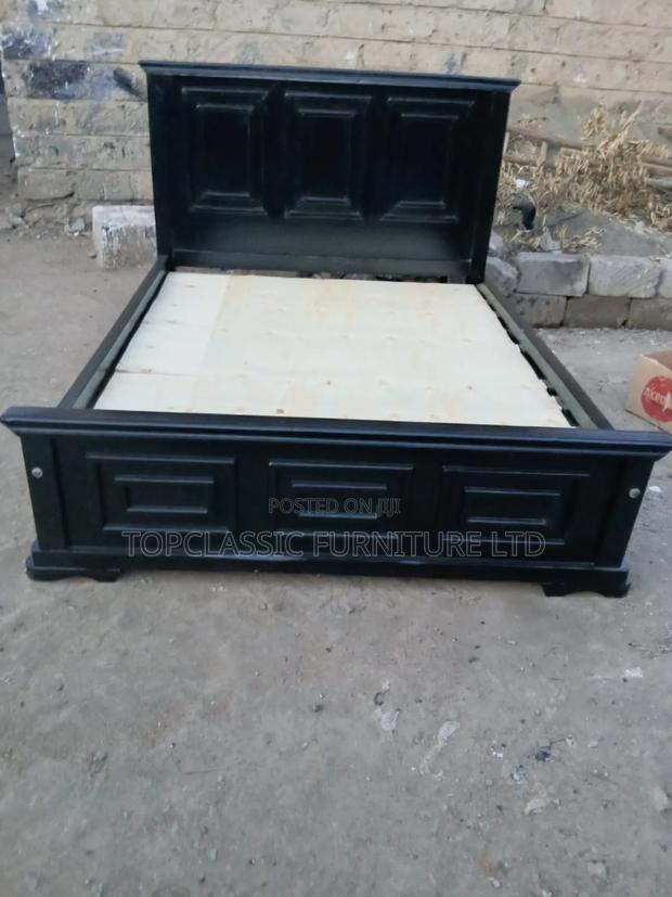 5x6 Black Panel Bed 3D HQ - main view