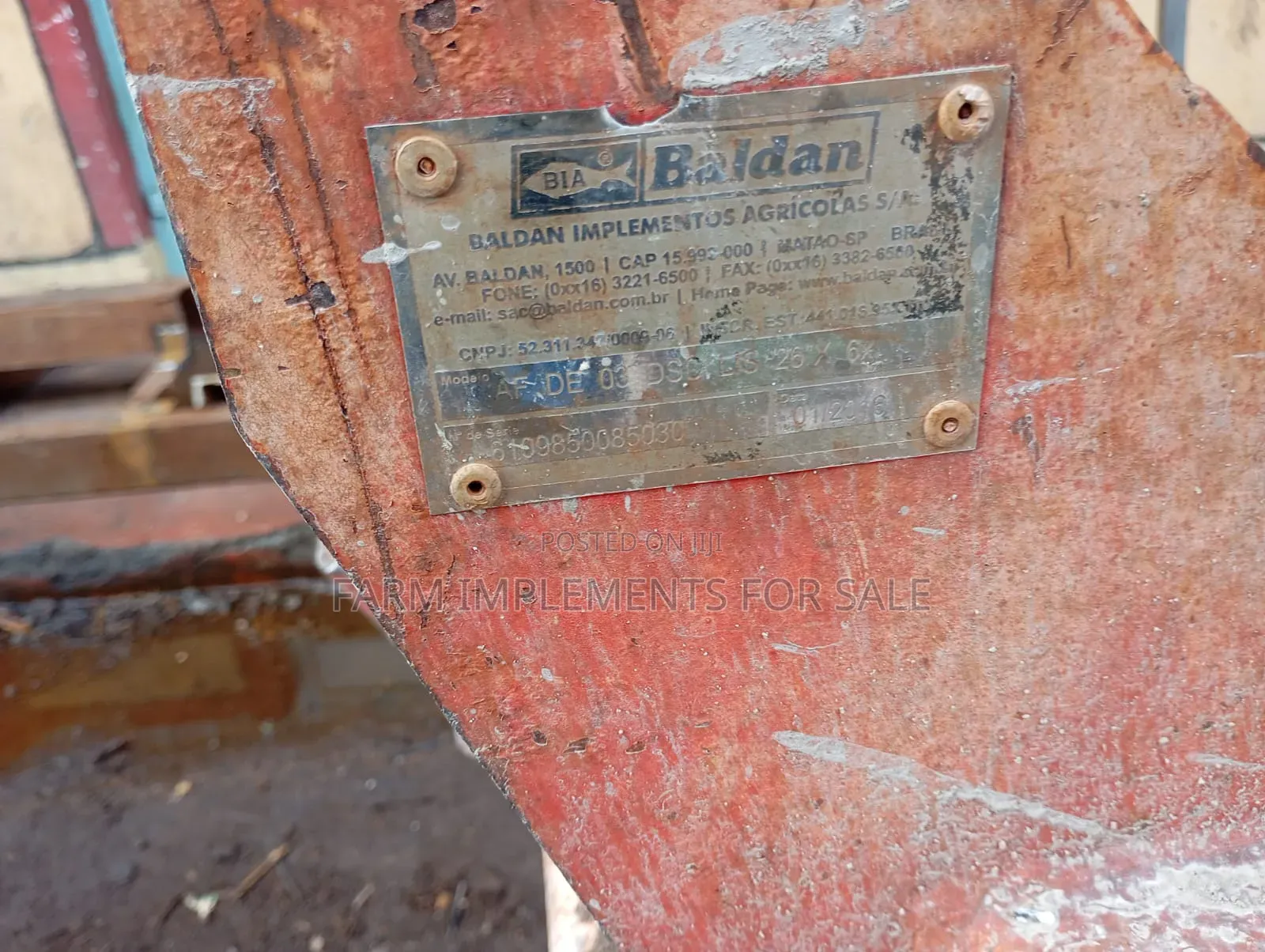 3 Discs Baldan Plough