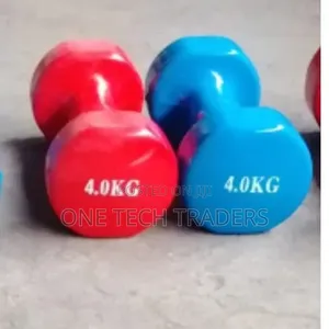 4KG Neoprene Dumbbells Pair – Non-Slip Fitness Workout Weights