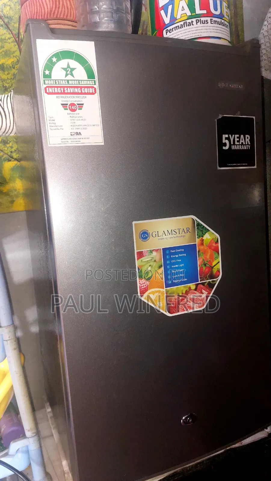 Glamstar 90L Single Door Fridge - Refurbished, Very Clean Cold