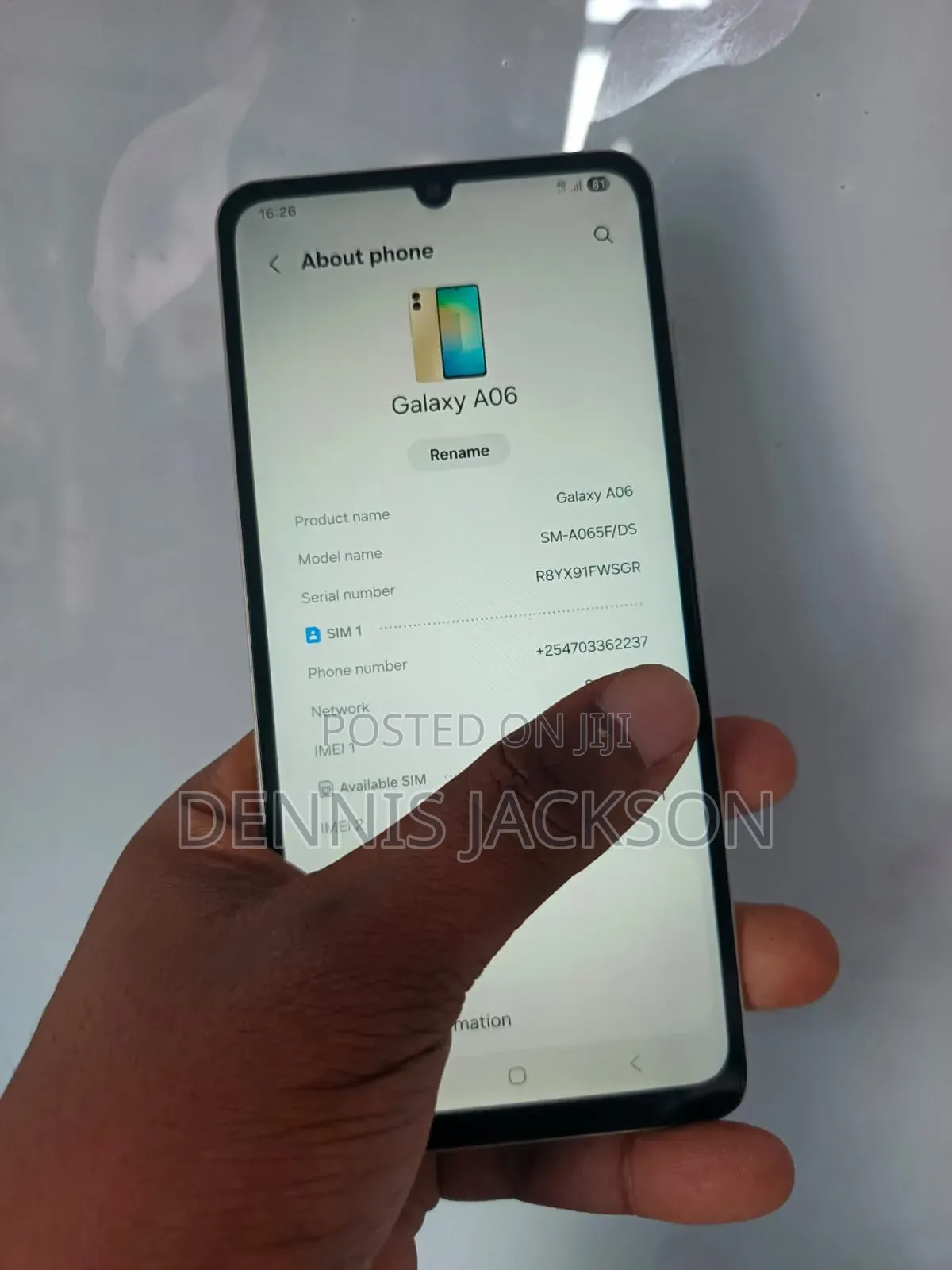 Samsung Galaxy A06 128 GB Gold