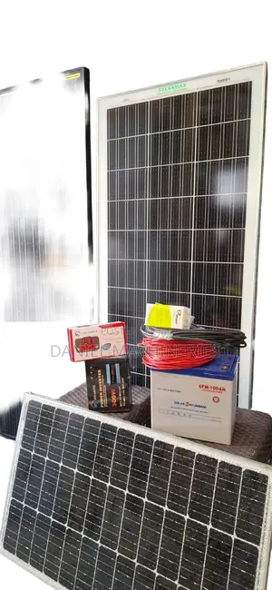 Complete 200watts Solar System Package With 100ah Battery