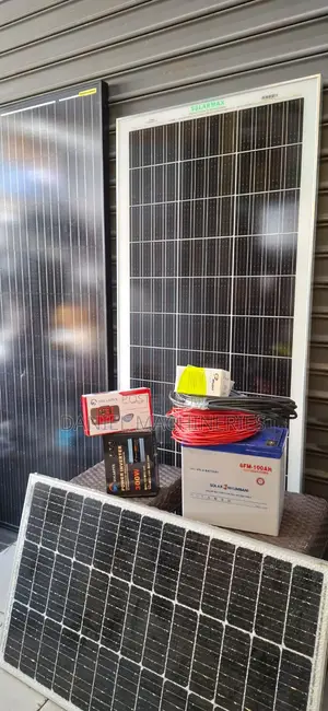 Complete 200watts Solar System Package With 100ah Battery