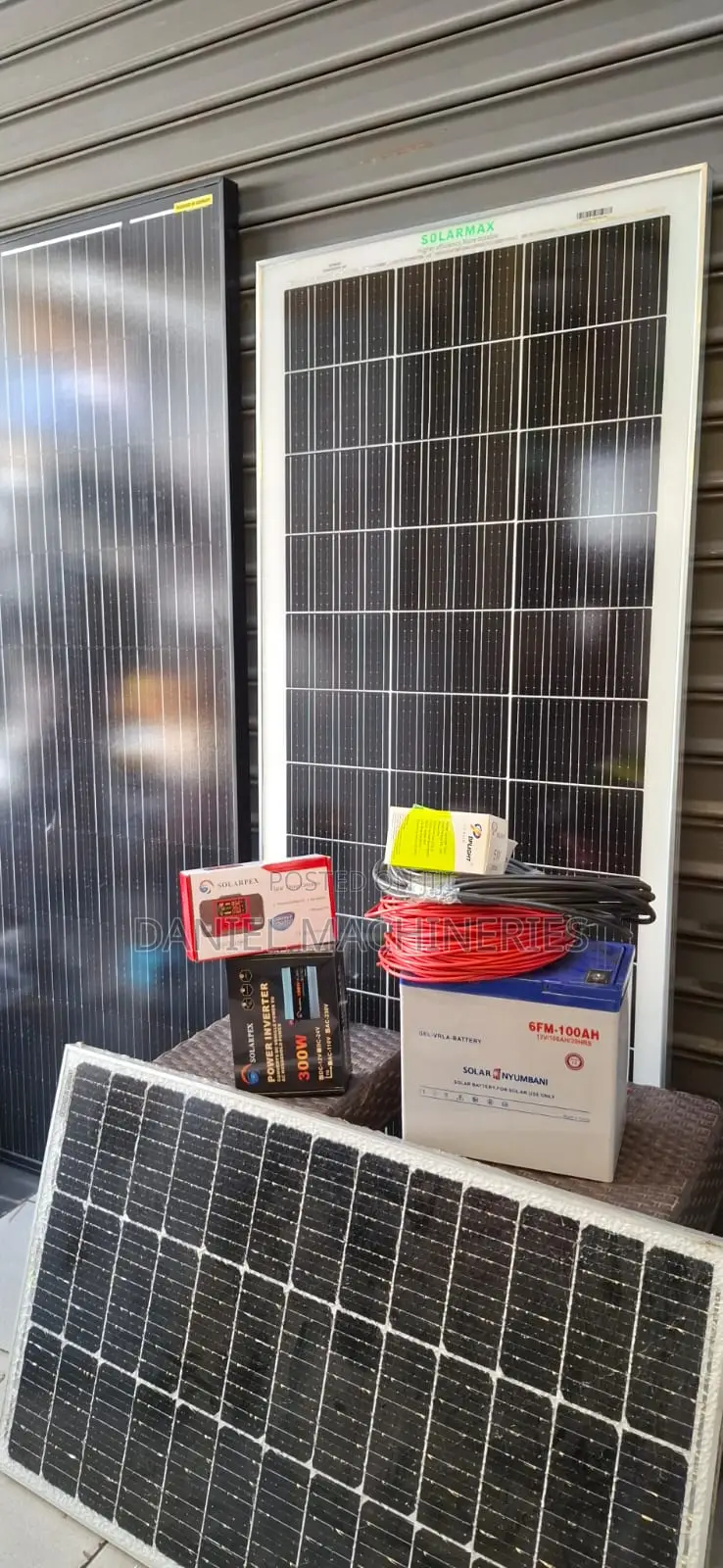 Complete 200watts Solar System Package With 100ah Battery