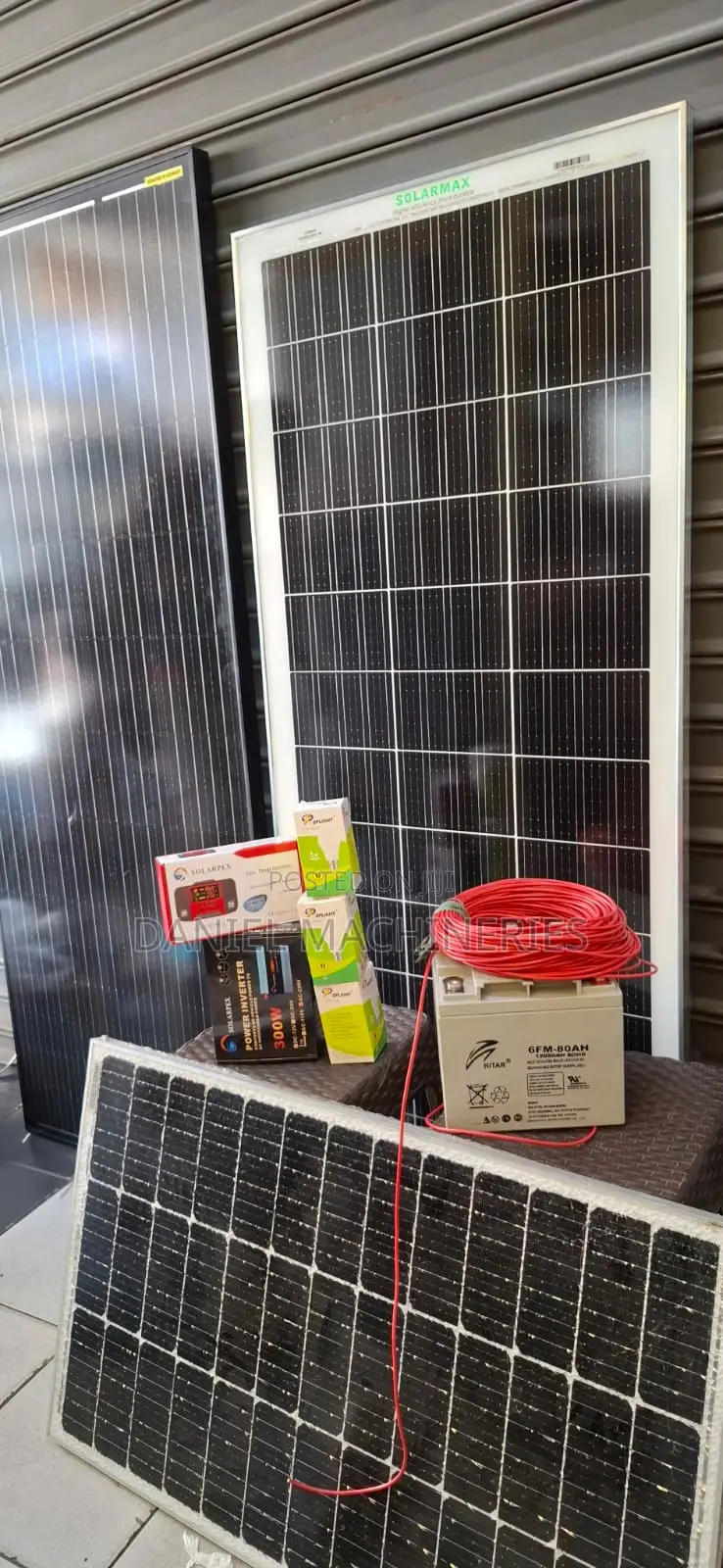 Solar System Package 100watts With 80ah Battery Complete
