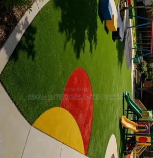 Red Artificial Grass Carpets Grass Carpets Environmental Friendly