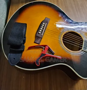 High Quality Ibanez Semi Acoustic Guitar With Capo and Strap