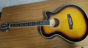 High Quality Ibanez Semi Acoustic Guitar With Capo and Strap