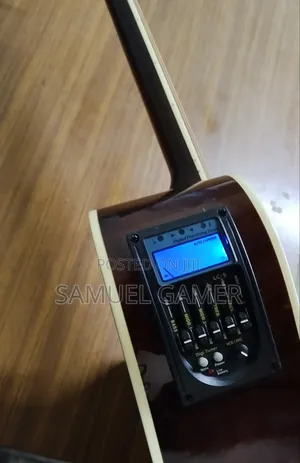 High Quality Ibanez Semi Acoustic Guitar With Capo and Strap