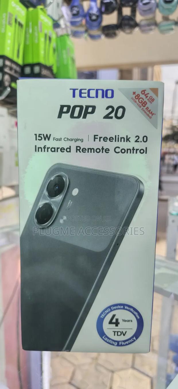 New Tecno Pop 20 64 GB Black - main view