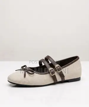 French-Retro Style Square-Toe Mary Jane Flats Size 37-42
