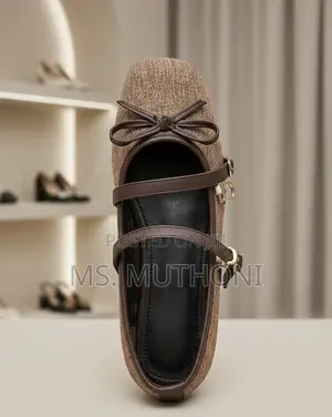 French-Retro Style Square-Toe Mary Jane Flats Size 37-42