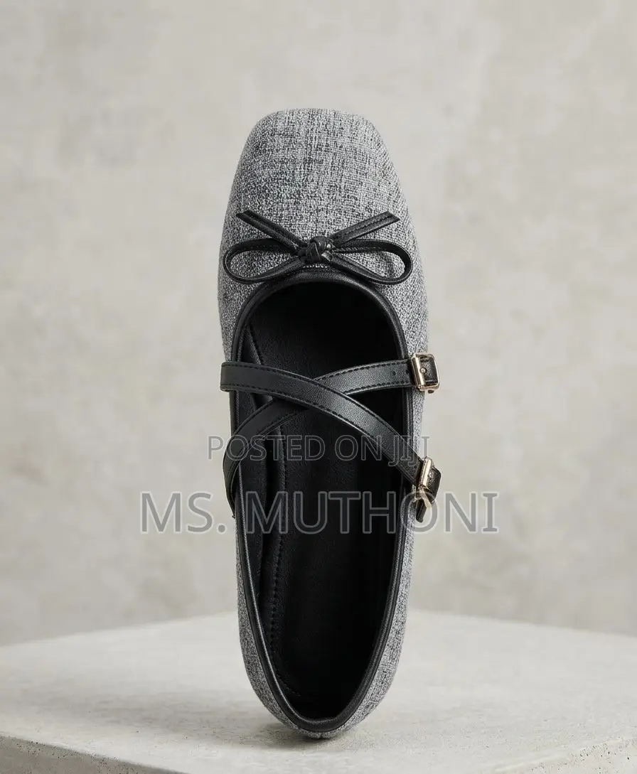 French-Retro Style Square-Toe Mary Jane Flats Size 37-42