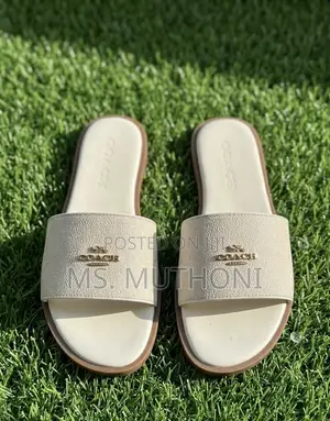 Coach Signature Monogram Flat Slide Sandals 37-42