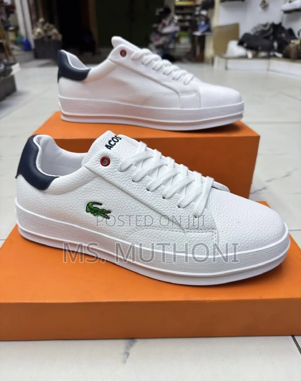Lacoste Low-Top Leather Casual Sneakers Size 40-45