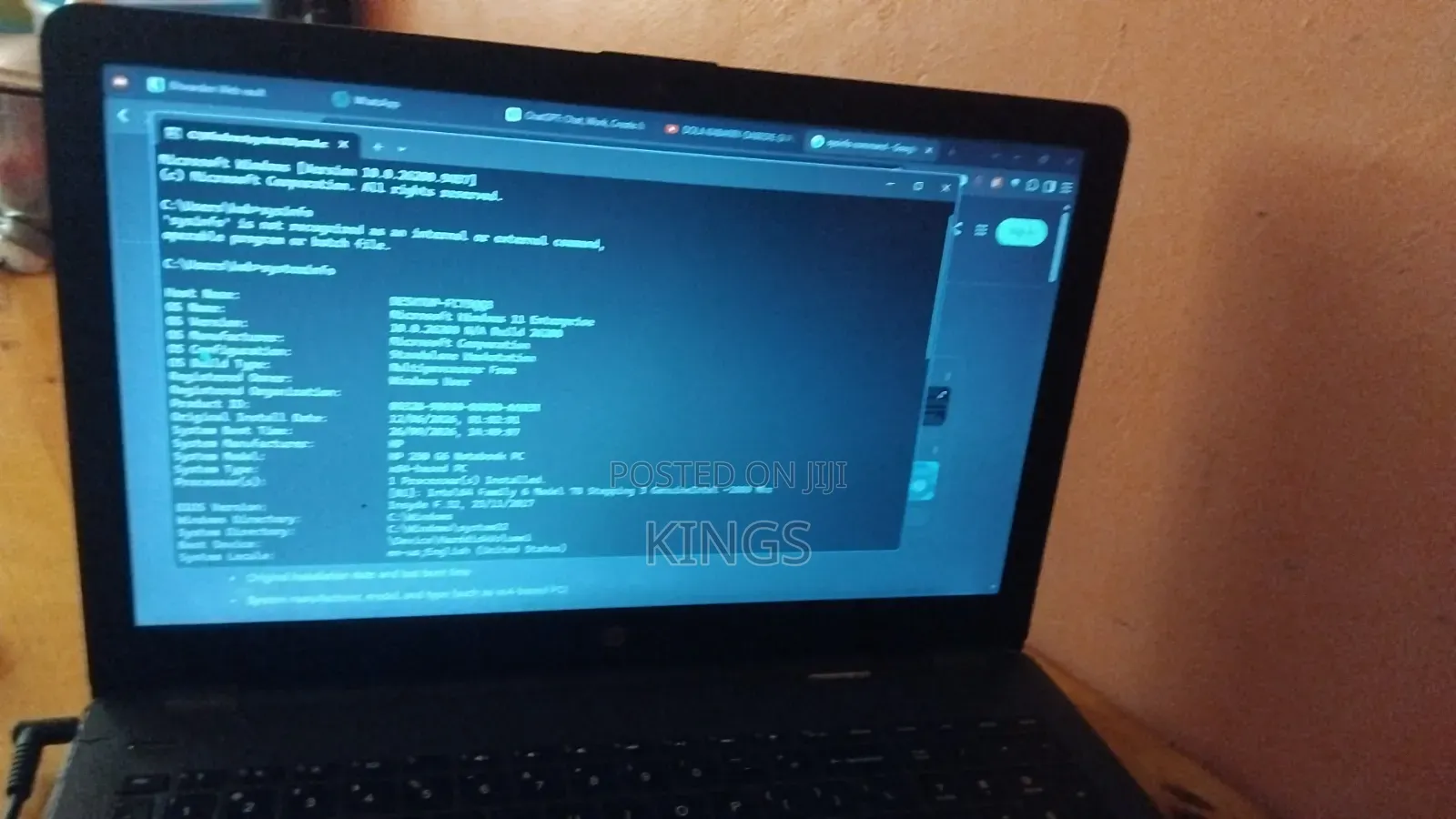 Laptop HP 250 G6 4GB Intel Core i3 SSD 256GB