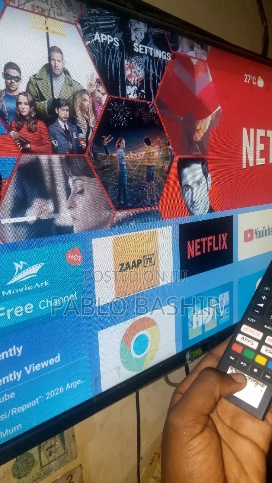 CTC 32 Inch Smart Android TV - Netflix Youtube - Free Wall Mount