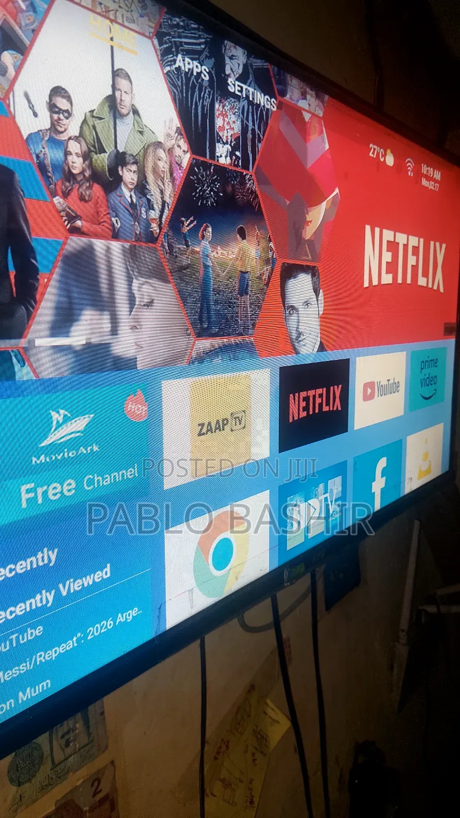 CTC 32 Inch Smart Android TV - Netflix Youtube - Free Wall Mount
