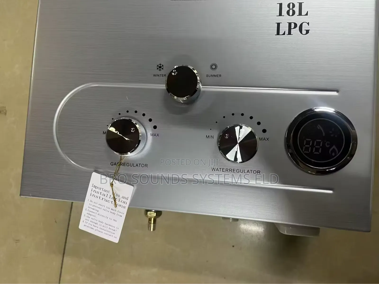18 Liters LPG Gas Water Heater