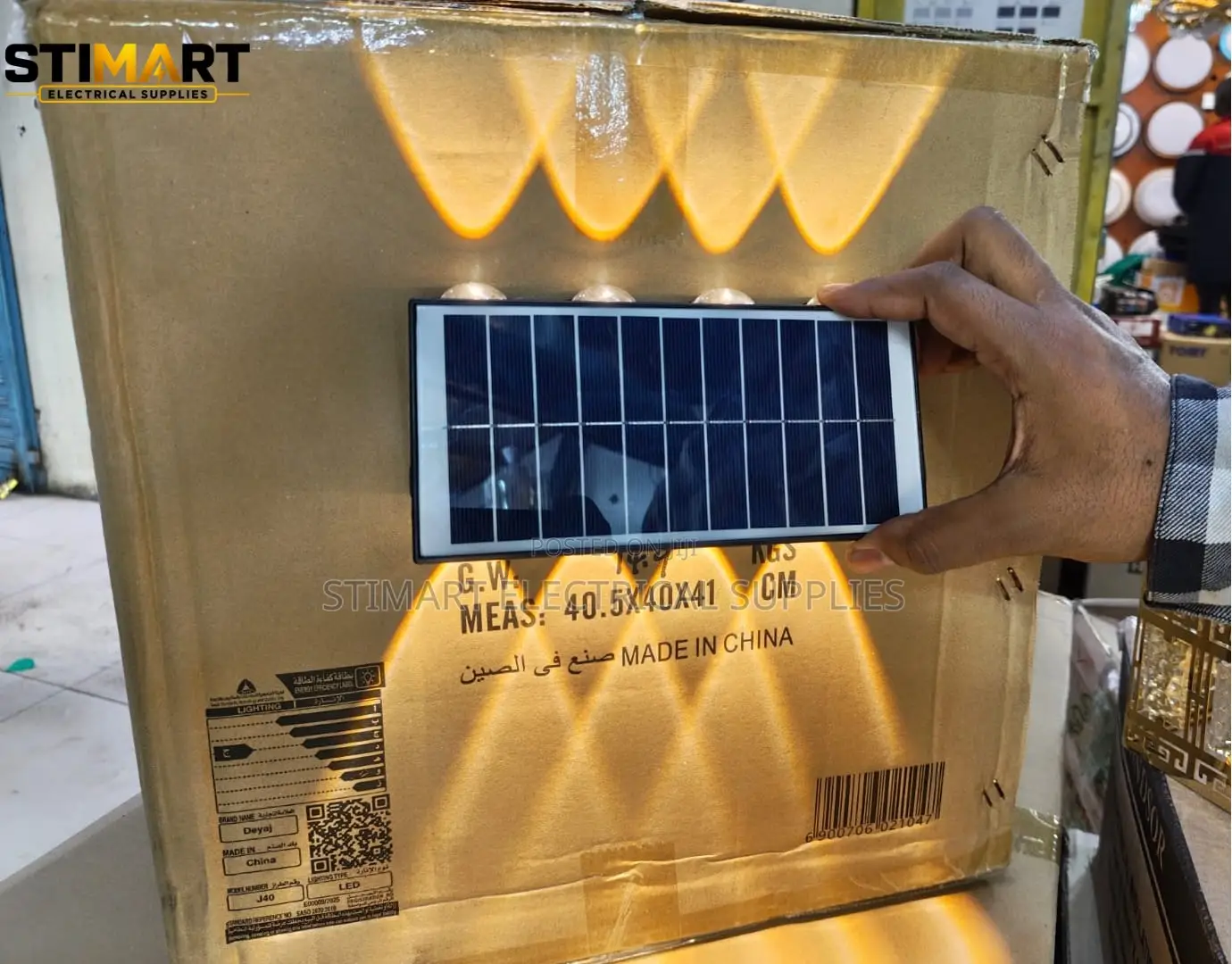 40W 4 Eye Solar Outdoor Wall Lamp