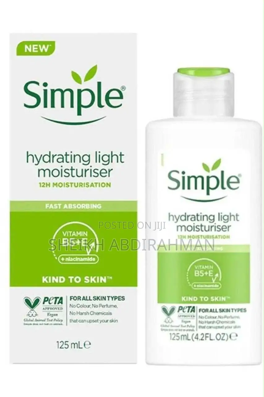 Simplee Kind to Skin Hydrating Light Moisturiser 125ml