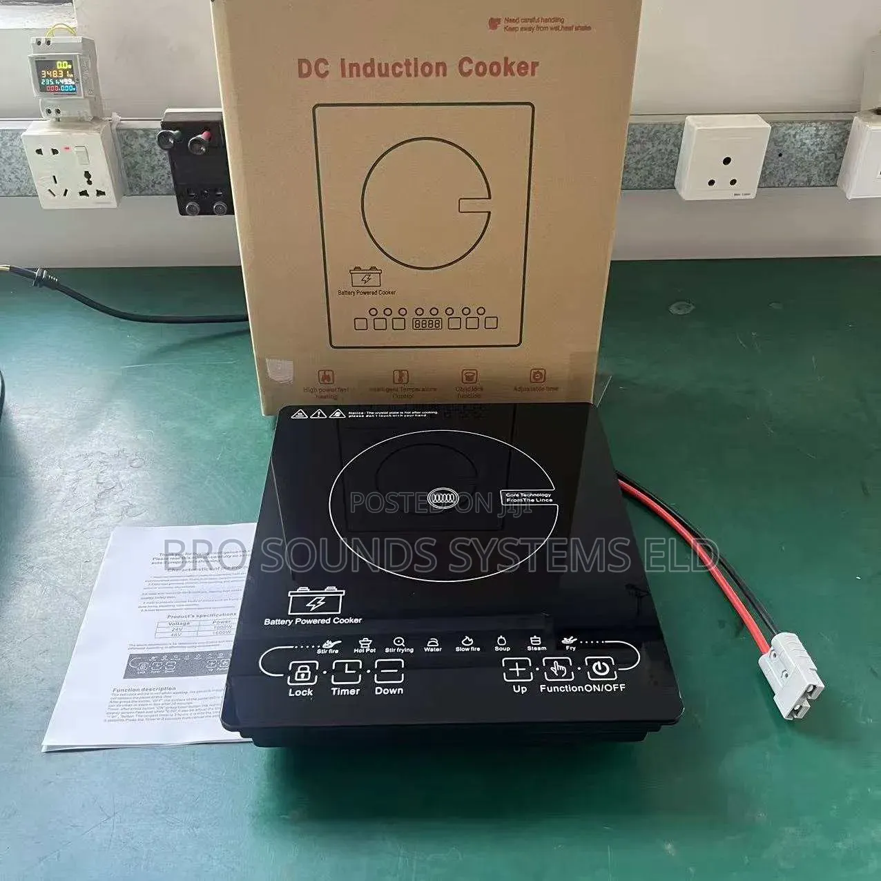 24 Volts Dc Solar Battery Powered Induction Cooker for Indoor /Outdoor