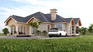 Flat Hidden Roof House Plans and Designs