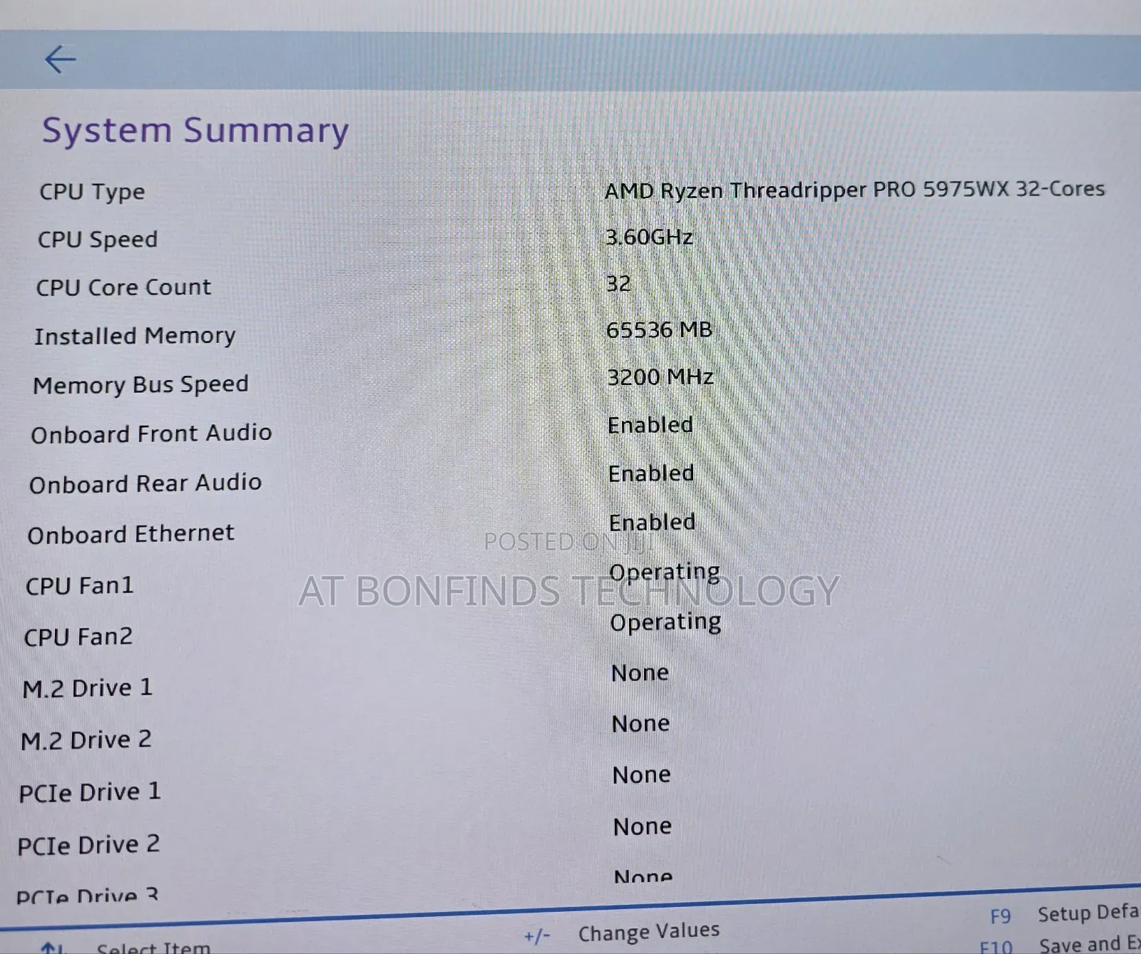 Desktop Computer Lenovo ThinkStation P520 64GB AMD SSD 1T