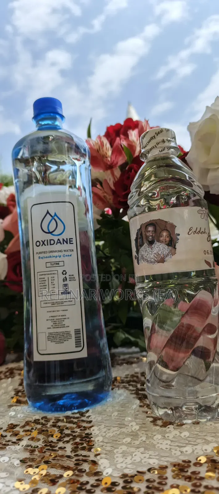 Oxidane Branded Bottled Water for Weddings, Events Companies