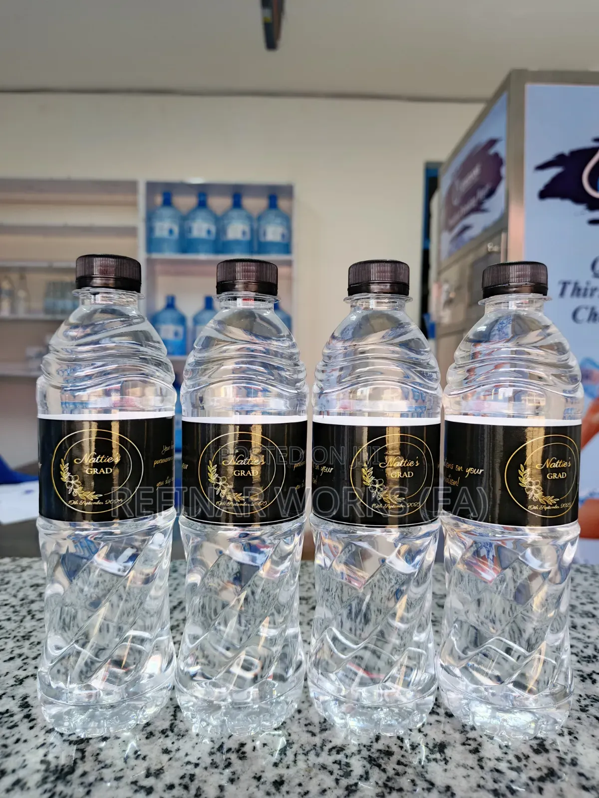 Oxidane Branded Bottled Water for Weddings, Events Companies