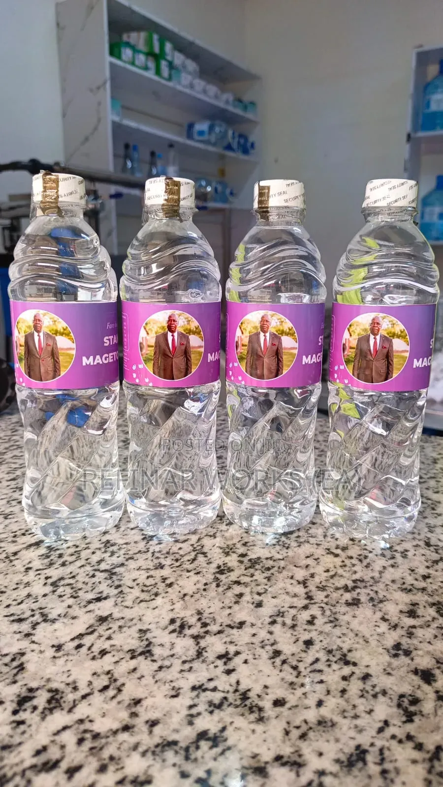 Oxidane Branded Bottled Water for Weddings, Events Companies