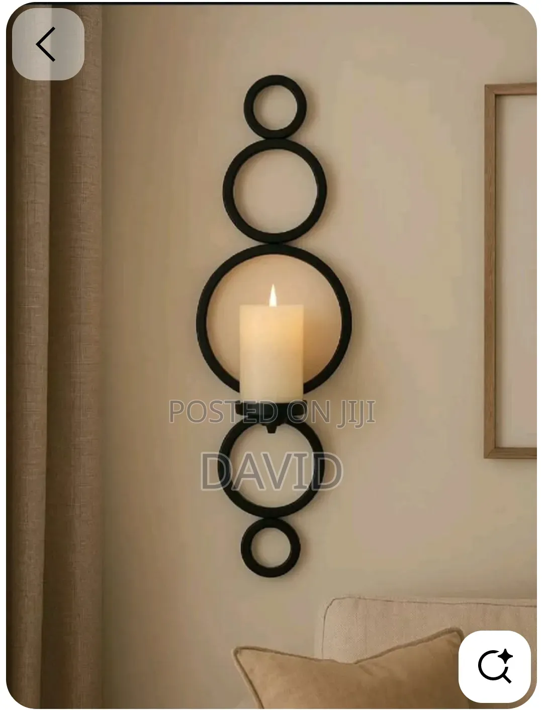 Wrought Iron Candle Holder