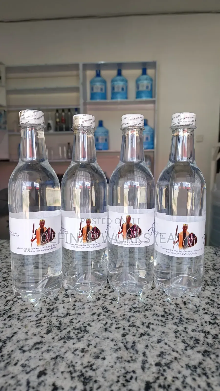 Customized Bottled Water for Weddings Events