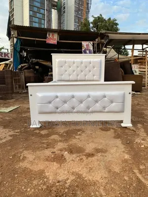 3 by 6 White Wooden Bed