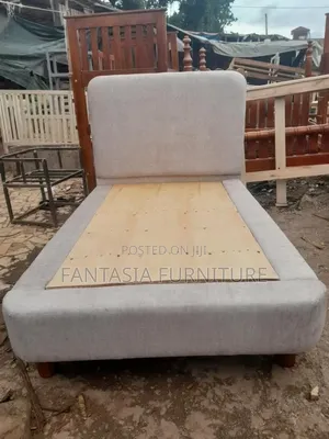 4 by 6 Light Grey Single Bed