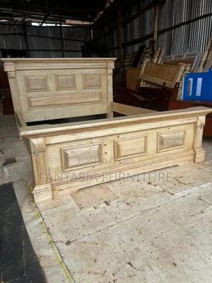 5 by 6 Light Wood Bed