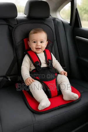 Stylish Red Baby Safety Seat – Foldable Travel Chair