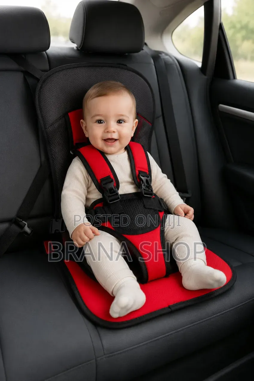 Stylish Red Baby Safety Seat – Foldable Travel Chair